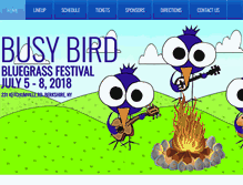 Tablet Screenshot of busybirdbluegrass.com